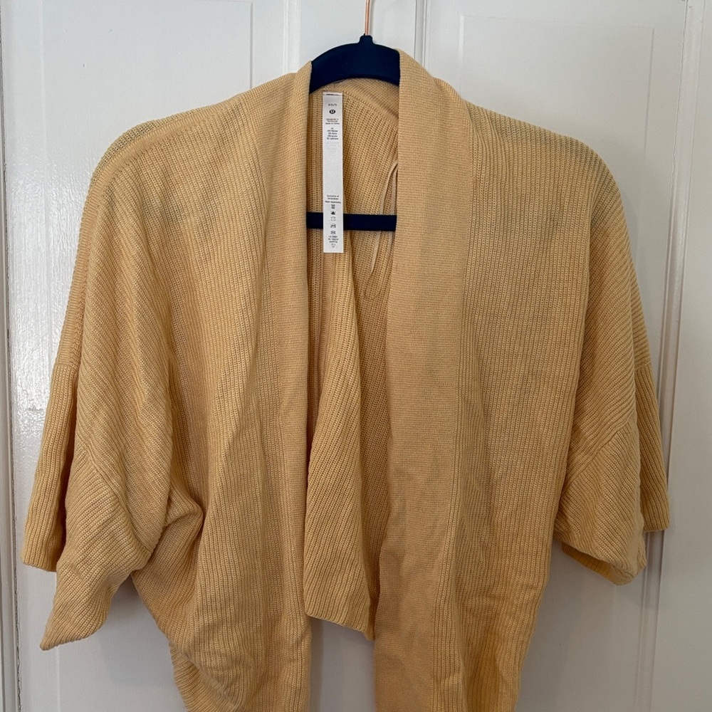 Cozy Tan Open-Front Cardigan